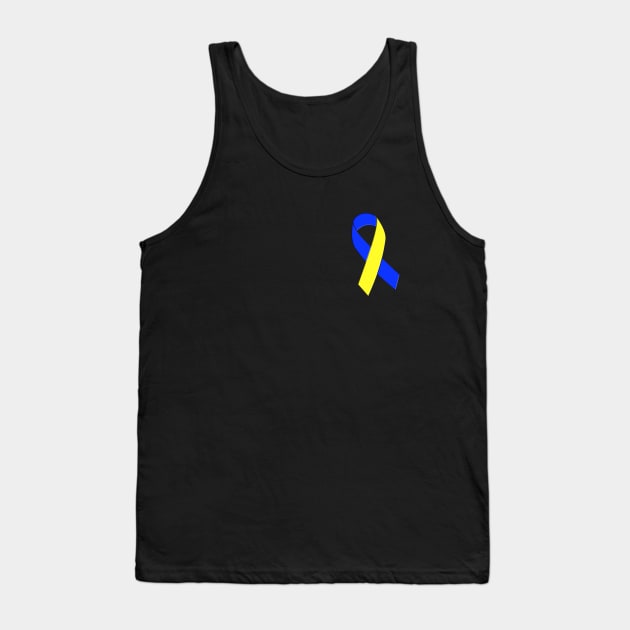 This Down Syndrome Support Ribbon - Side Tank Top by A Down Syndrome Life